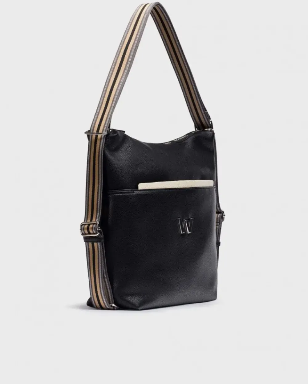 Wonders Bolso Amatista Bicolor Negro^ Grandes