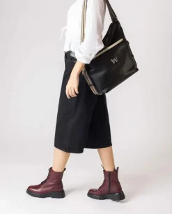 Wonders Bolso Amatista Bicolor Negro^ Grandes