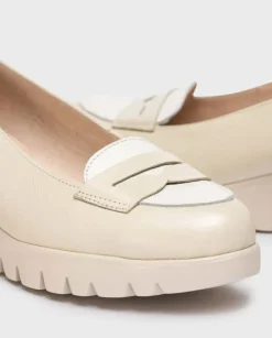 Wonders Mocasin Beige^ Cuñas