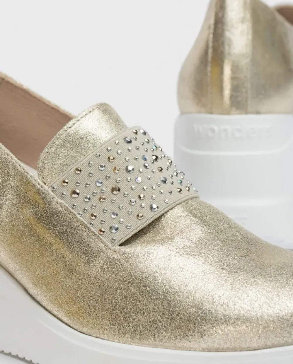 Wonders Mocasin Bone Dorado^ Cuñas