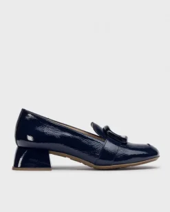 Wonders Mocasin Elein Azul Oscuro^ Tacones