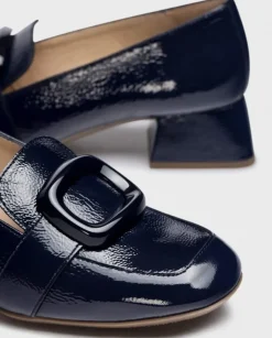 Wonders Mocasin Elein Azul Oscuro^ Tacones