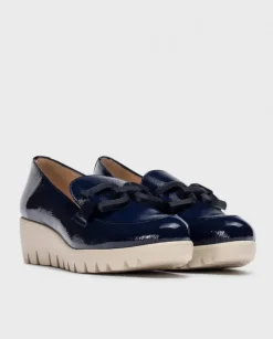 Wonders Mocasin San Marino Azul Oscuro^ Cuñas