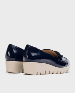 Wonders Mocasin San Marino Azul Oscuro^ Cuñas