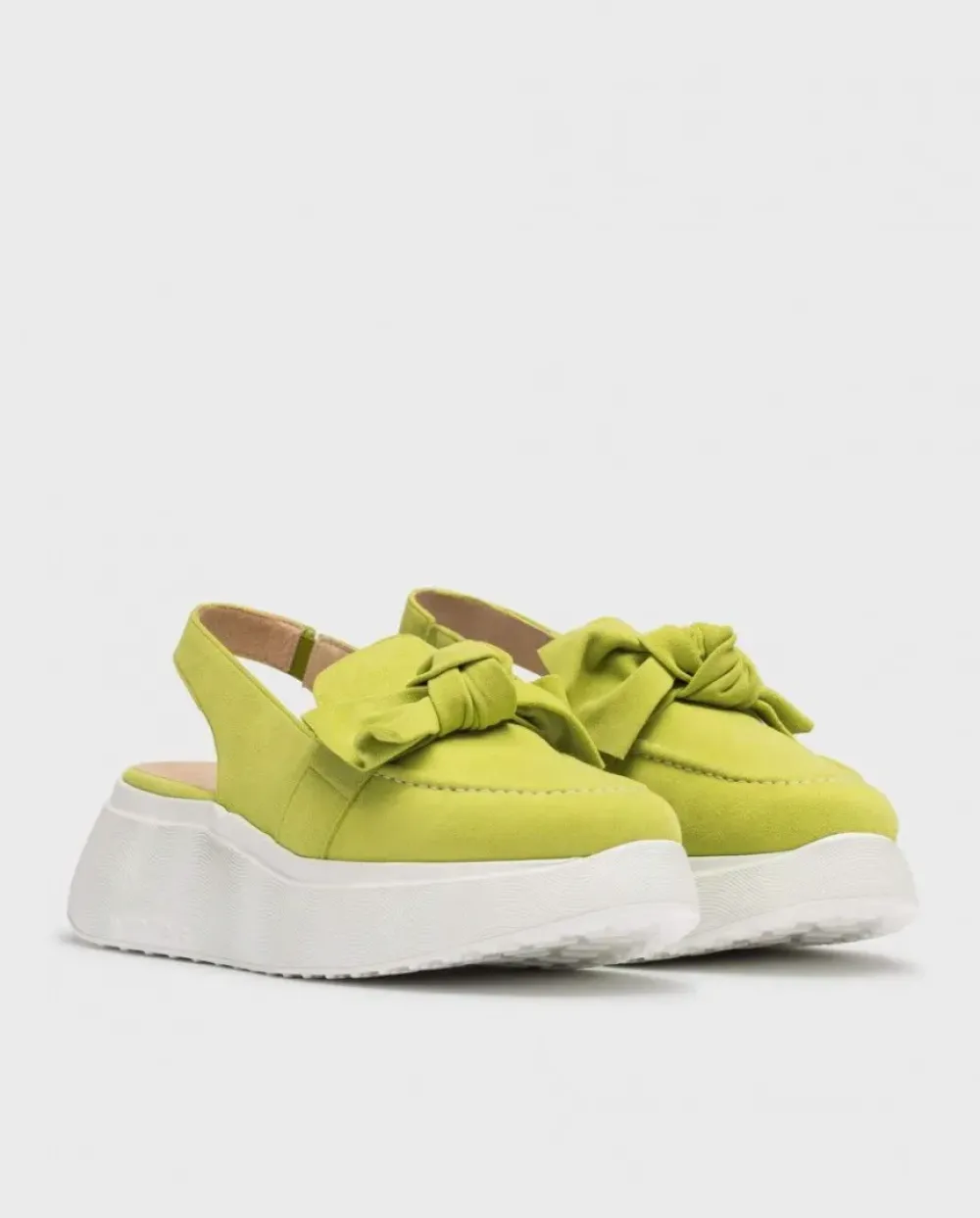 Wonders Mocasin Tokio Verde^ Plataformas