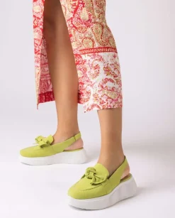 Wonders Mocasin Tokio Verde^ Plataformas