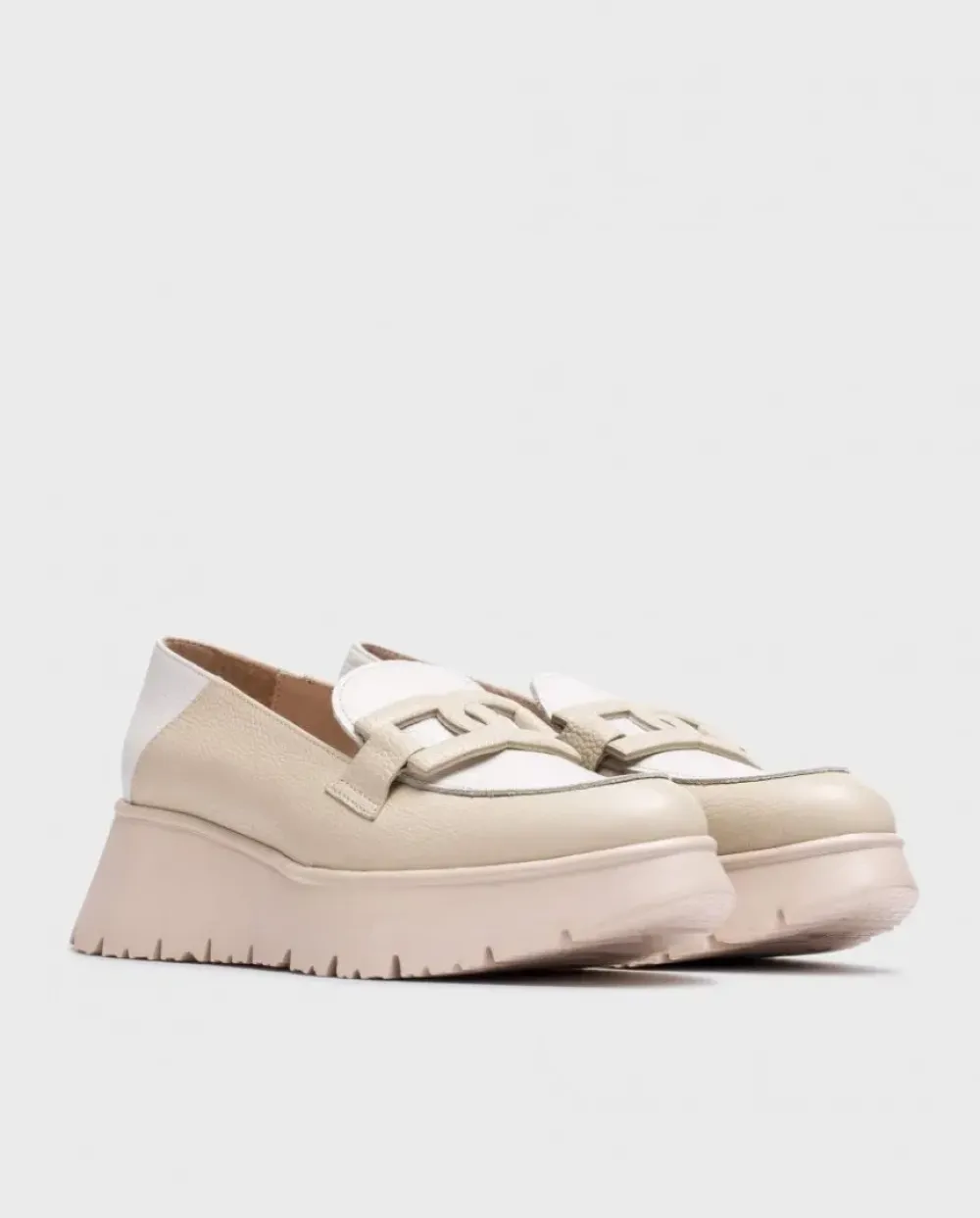 Wonders Mocasin Venecia Bicolor^ Plataformas