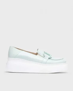 Wonders Mocasin Viena Azul^ Plataformas