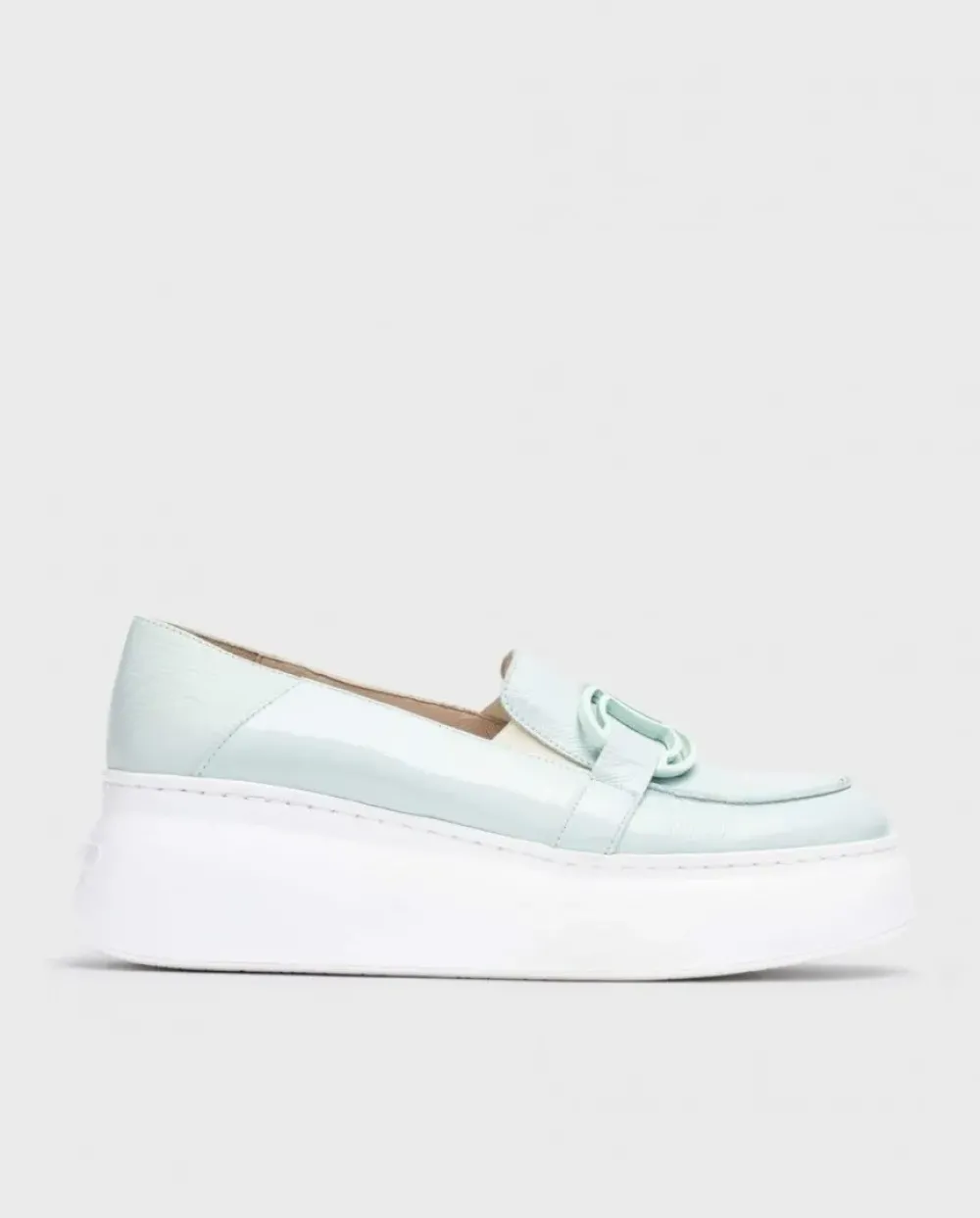 Wonders Mocasin Viena Azul^ Plataformas