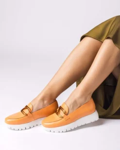 Wonders Mocasines Sidney Naranja^ Planos