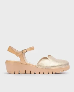 Wonders Sandalia Caravaca Dorado^ Cuñas