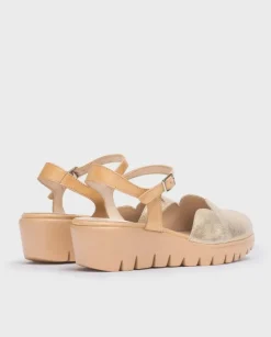 Wonders Sandalia Caravaca Dorado^ Cuñas