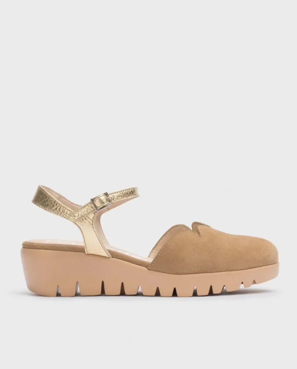 Wonders Sandalia Caravaca Marron^ Cuñas