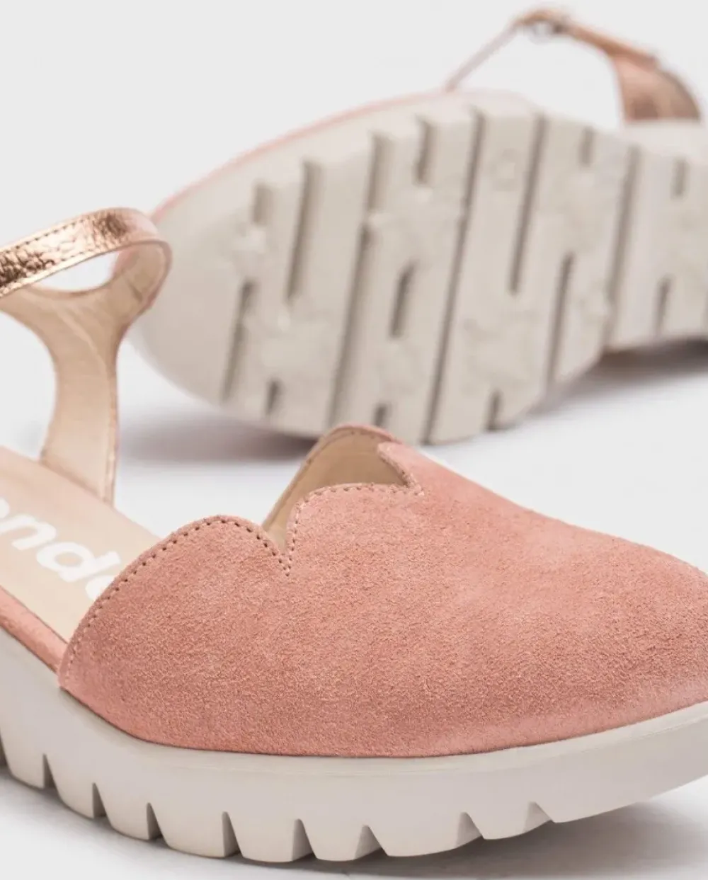 Wonders Sandalia Caravaca Rosa^ Cuñas