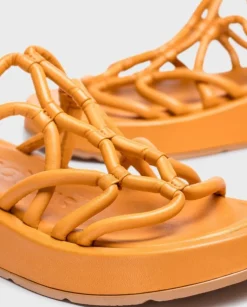 Wonders Sandalia Cuna Eladia Naranja^ Planos