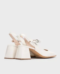 Wonders Sandalia Destalonada Jane Blanca^ Tacones