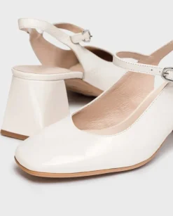 Wonders Sandalia Destalonada Jane Blanca^ Tacones