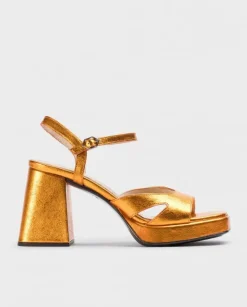 Wonders Sandalia Frida Naranja^ Tacones