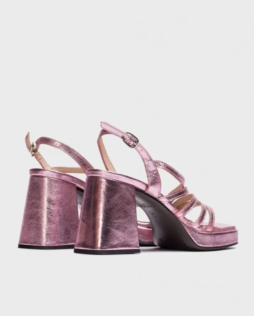 Wonders Sandalia Garli Rosa^ Tacones