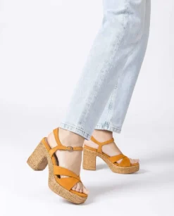 Wonders Sandalia Giorgia Naranja^ Tacones