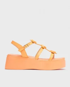 Wonders Sandalias Con Plataforma Carolina Naranja^ Sandalias