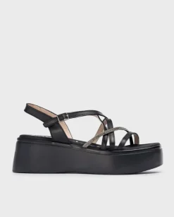 Wonders Sandalias Con Plataforma Martina Negra^ Sandalias