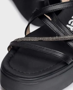 Wonders Sandalias Con Plataforma Martina Negra^ Sandalias
