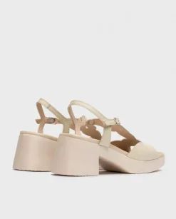 Wonders Sandalias De Tacon Dafne Crema^ Tacones