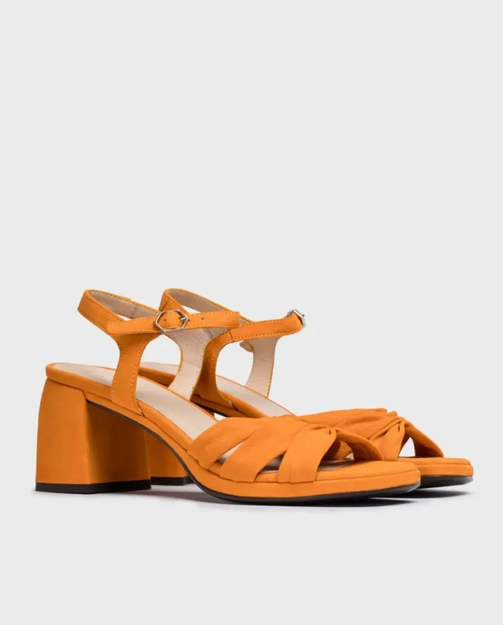 Wonders Sandalias De Tacon Gisela Naranja^ Tacones