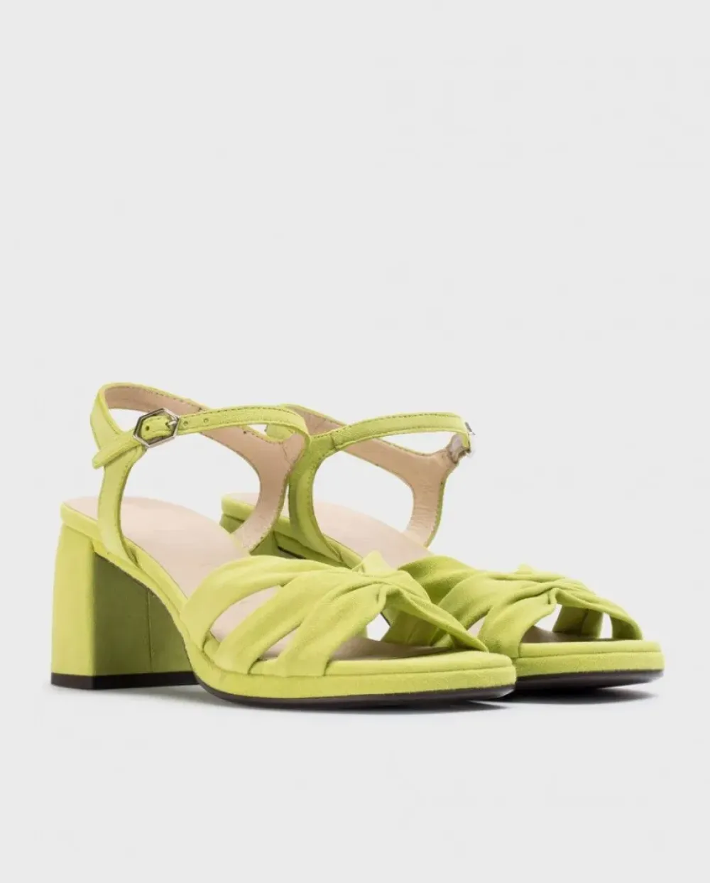 Wonders Sandalias De Tacon Gisela Verde^ Tacones