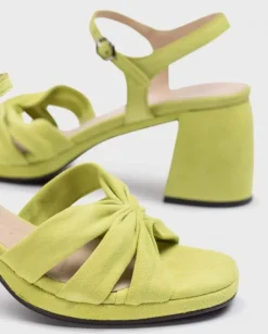 Wonders Sandalias De Tacon Gisela Verde^ Tacones