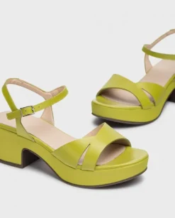 Wonders Sandalias De Tacon Grinon Verde^ Sandalias