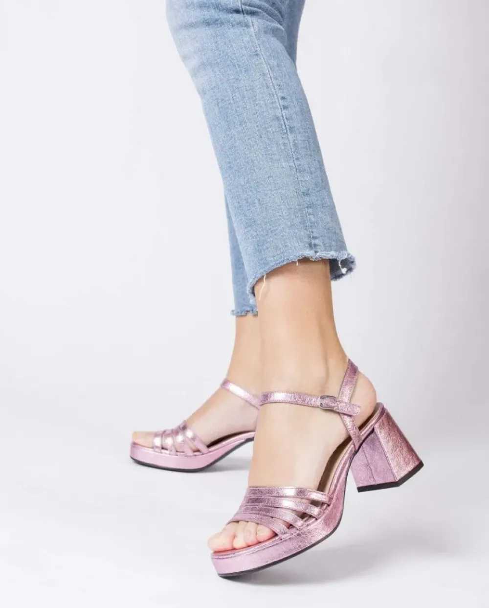 Wonders Sandalias De Tacon Zaida Rosa^ Tacones