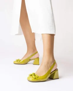 Wonders Sandalias Tacon Karla Verde^ Tacones