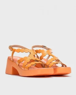 Wonders Sandalias Tacon Neus Naranja^ Sandalias