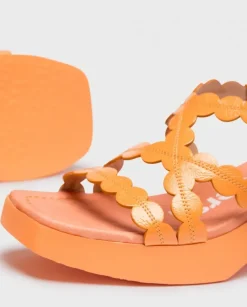 Wonders Sandalias Tacon Neus Naranja^ Sandalias