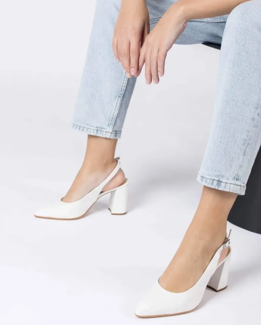 Wonders Zapatos De Tacon Vilma Blanco^ Tacones