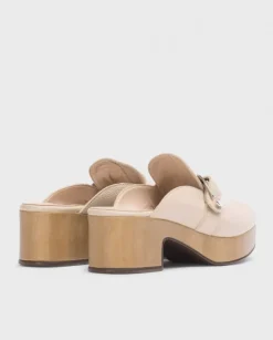 Wonders Zueco Slow Beige^ Plataformas